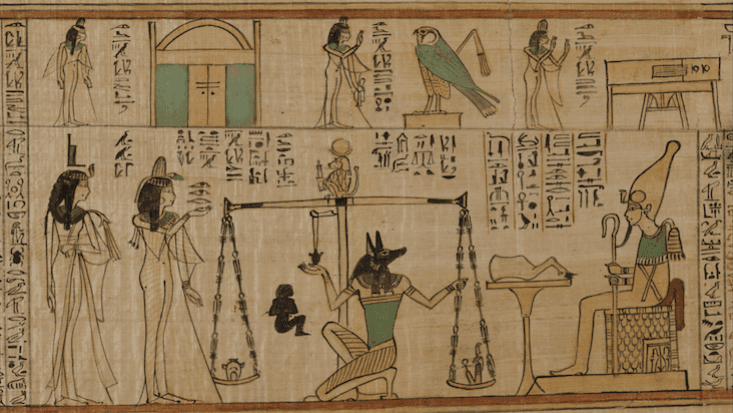 Book Of The Dead in Ancient Egyptian