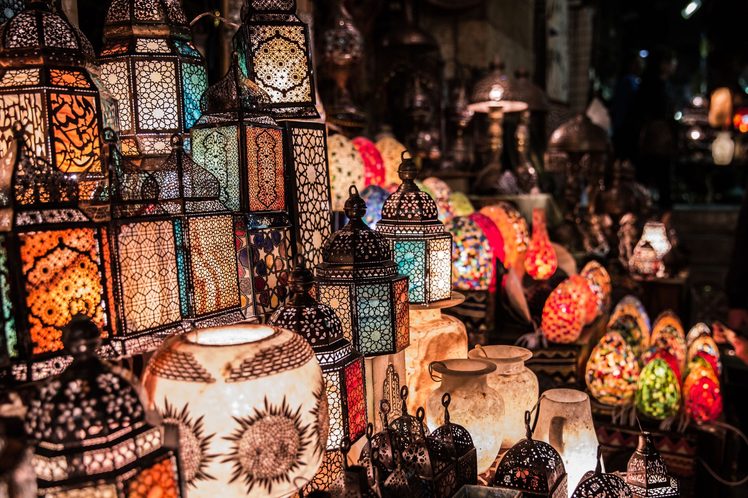 mercado de Khan el Khalili en Egipto