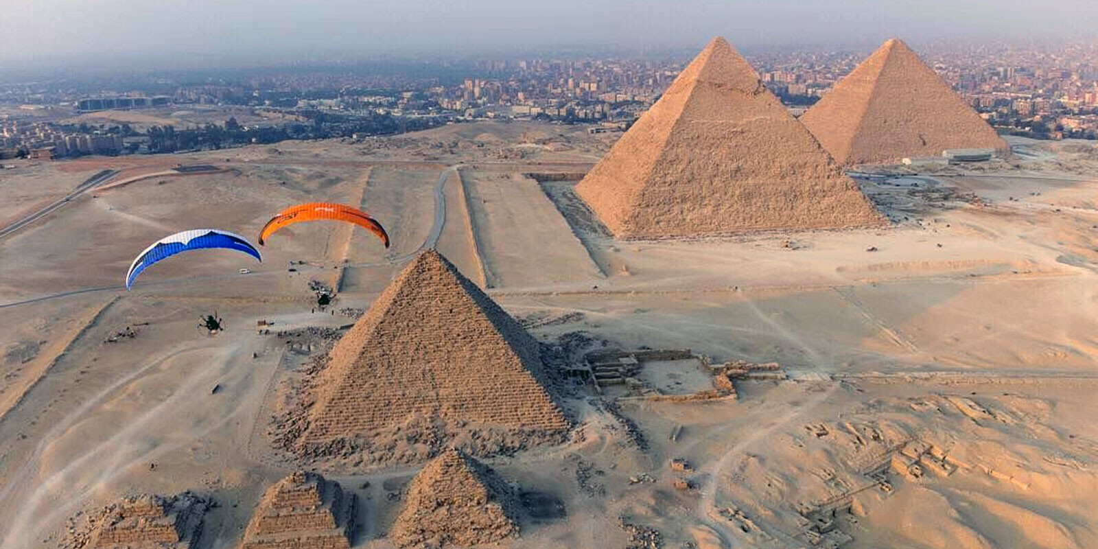 Giza pyramids in Egypt