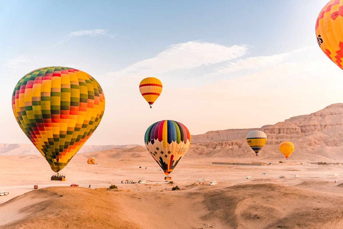 Sunrise balloon ride in Luxor amazing hot air balloon ride