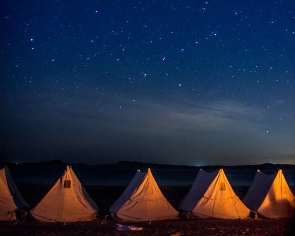 Lugares para acampar en el Mar Rojo