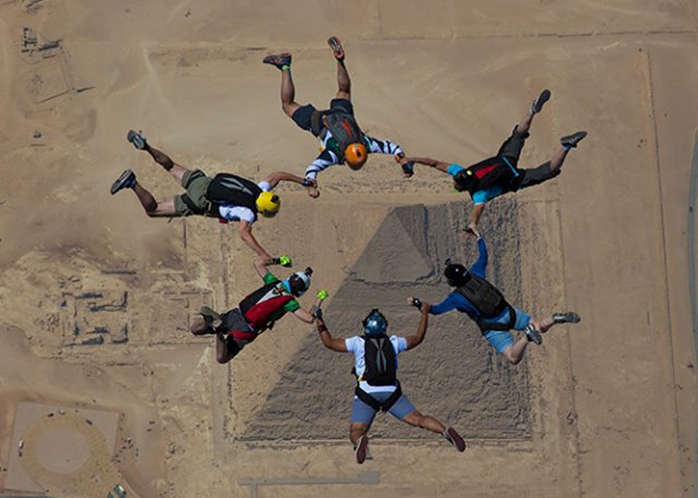 Skydiving Giza Pyramids