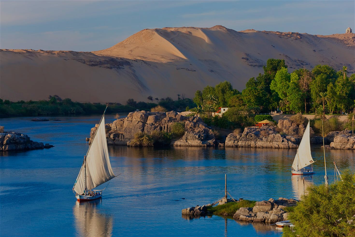 Private Sailboat from Aswan to Botanic Gardens